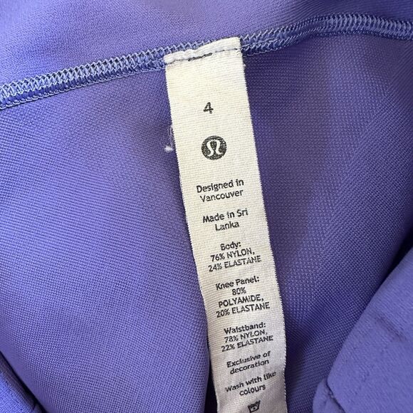 Lululemon Sense Knit HR running tight Charged Indigo Size 4 Leggings - Picture 7 of 7